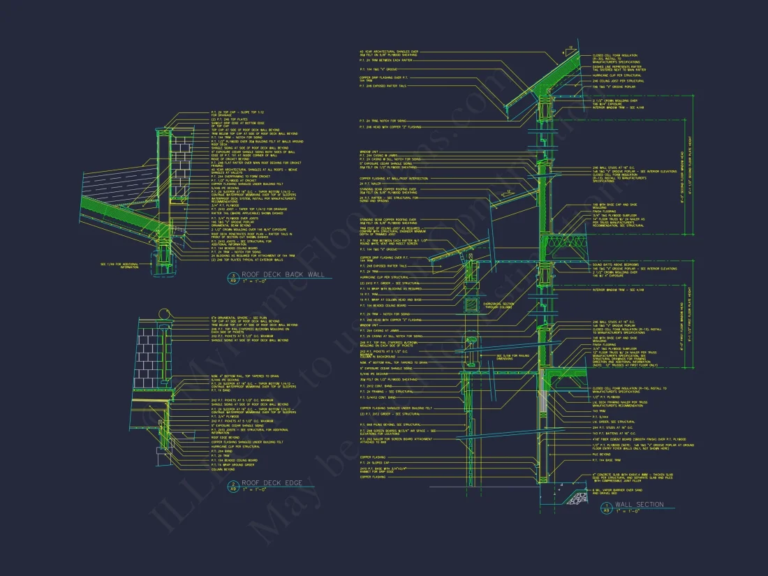 Beach house Plan w/Elevator, 4 Beds, 3 Baths, & Garage