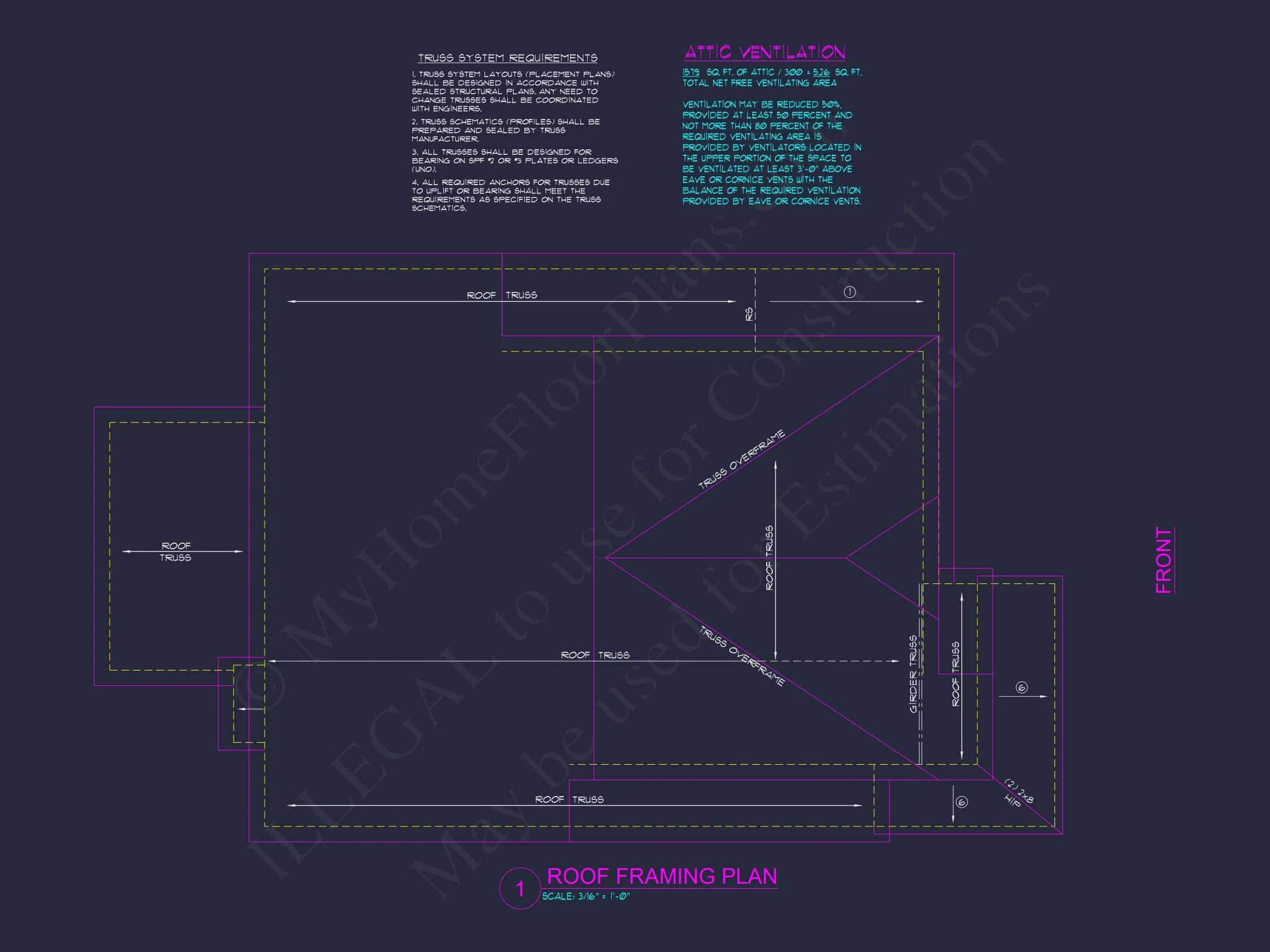 9-1202A HOUSE PLAN -Modern Farmhouse Plan - 4-Bed, 3-Bath, 2,525 SF 15 2 Story Craftsman house Plan - 2525 Sq Ft, 4 Beds, 3 Baths, 2 Car Garage Blueprint Design