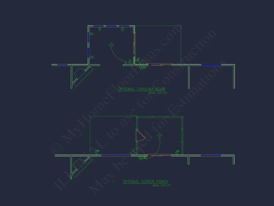 Modern Craftsman house Plan - Detailed Floor Plan and CAD Design