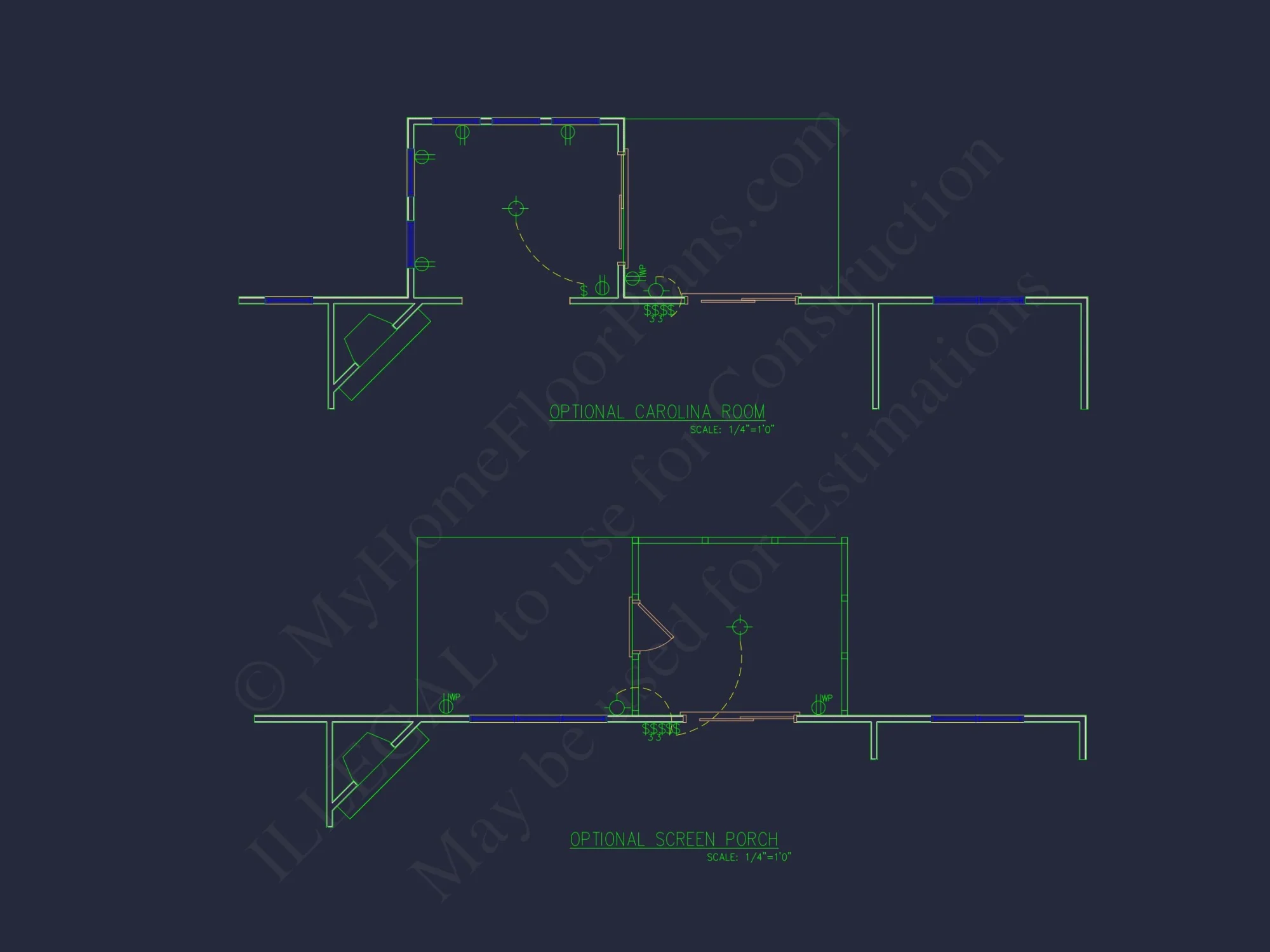 Modern Craftsman house Plan - Detailed Floor Plan and CAD Design