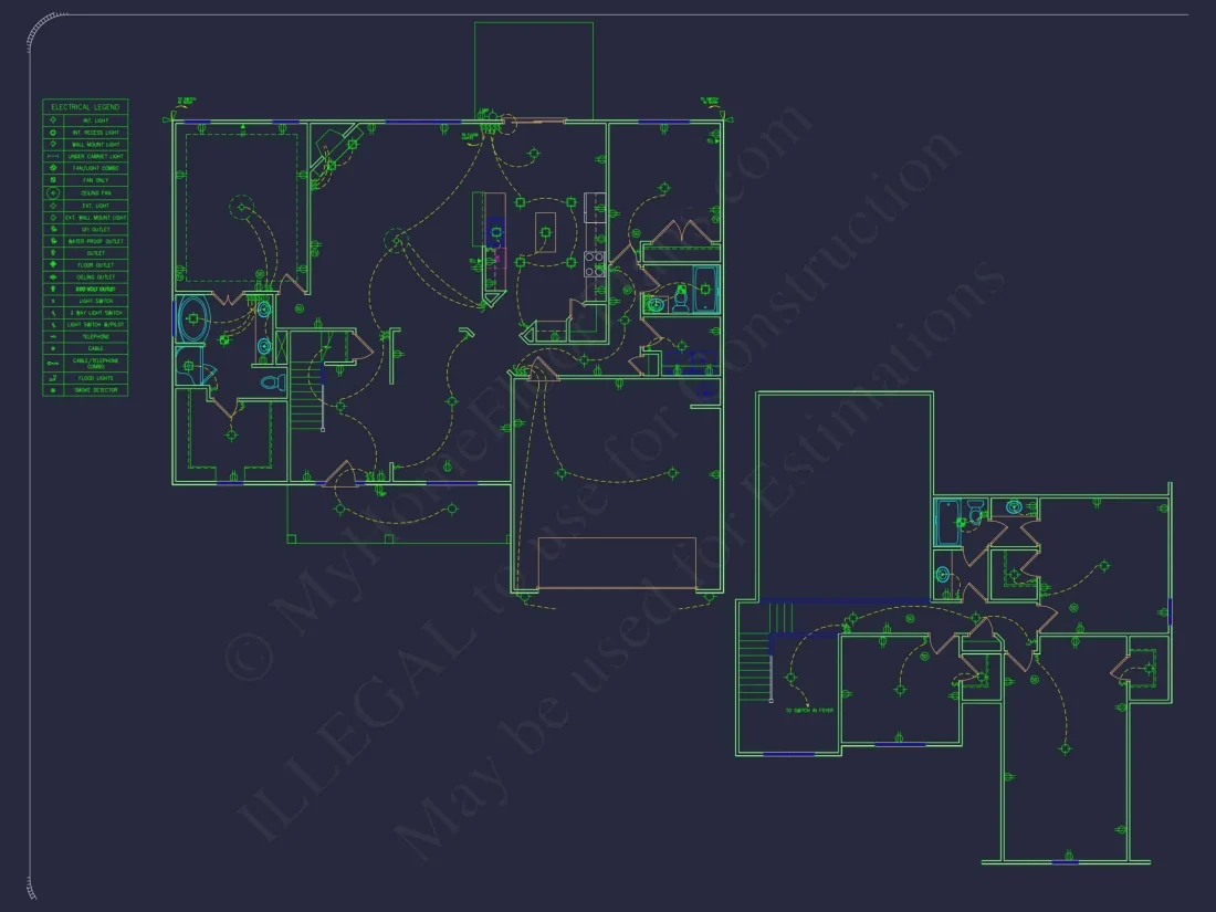 Modern Craftsman house Plan - Detailed Floor Plan and CAD Design