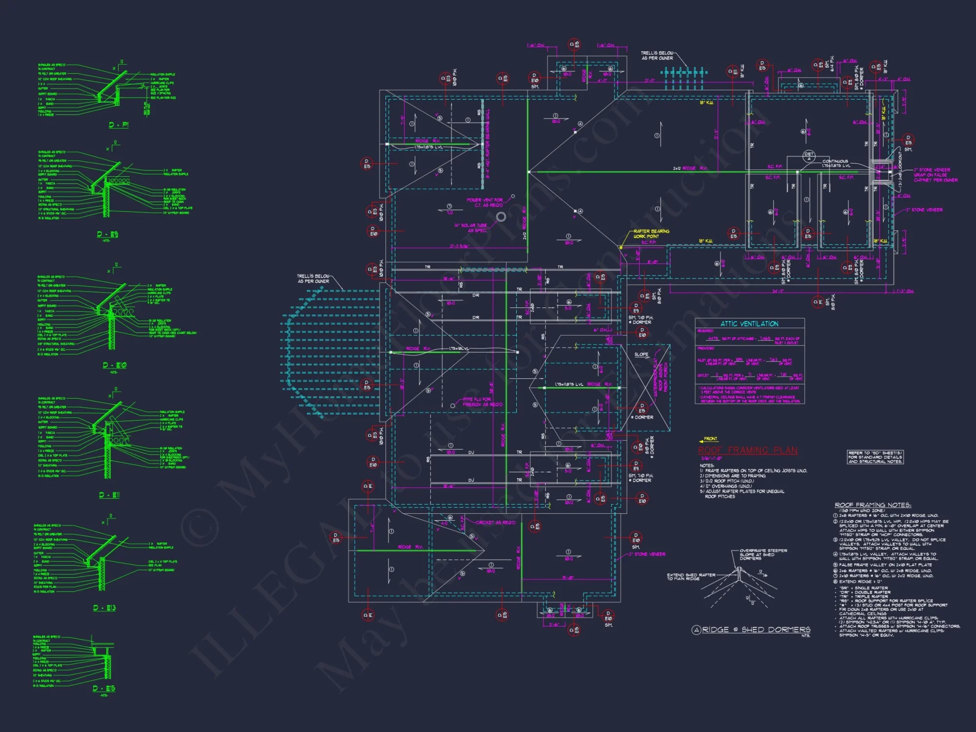 Traditional 2-Story house Plan with Open Floor Plan - 3321 Sq Ft