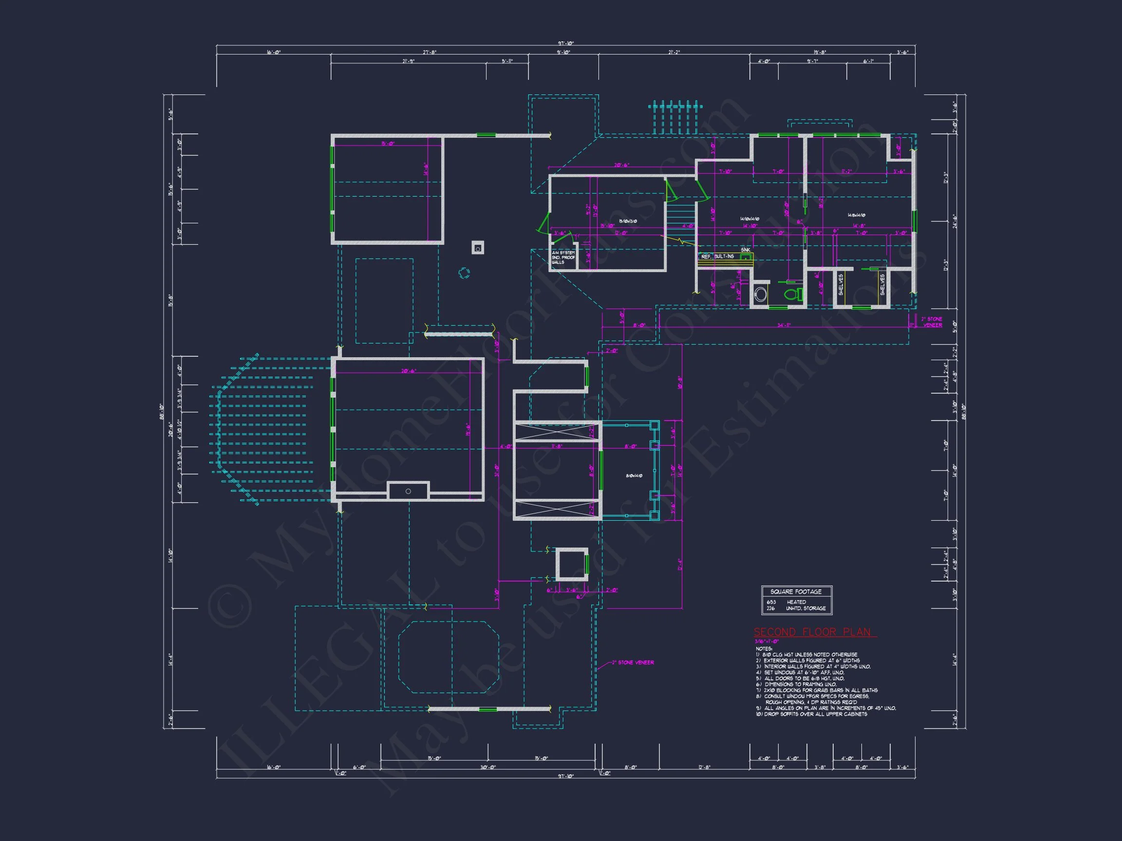 9-1112 HOUSE PLAN - Modern Farmhouse Plan - 4-Bed, 3-Bath, 3,321 SF 11 Traditional 2-Story house Plan with Open Floor Plan - 3321 Sq Ft