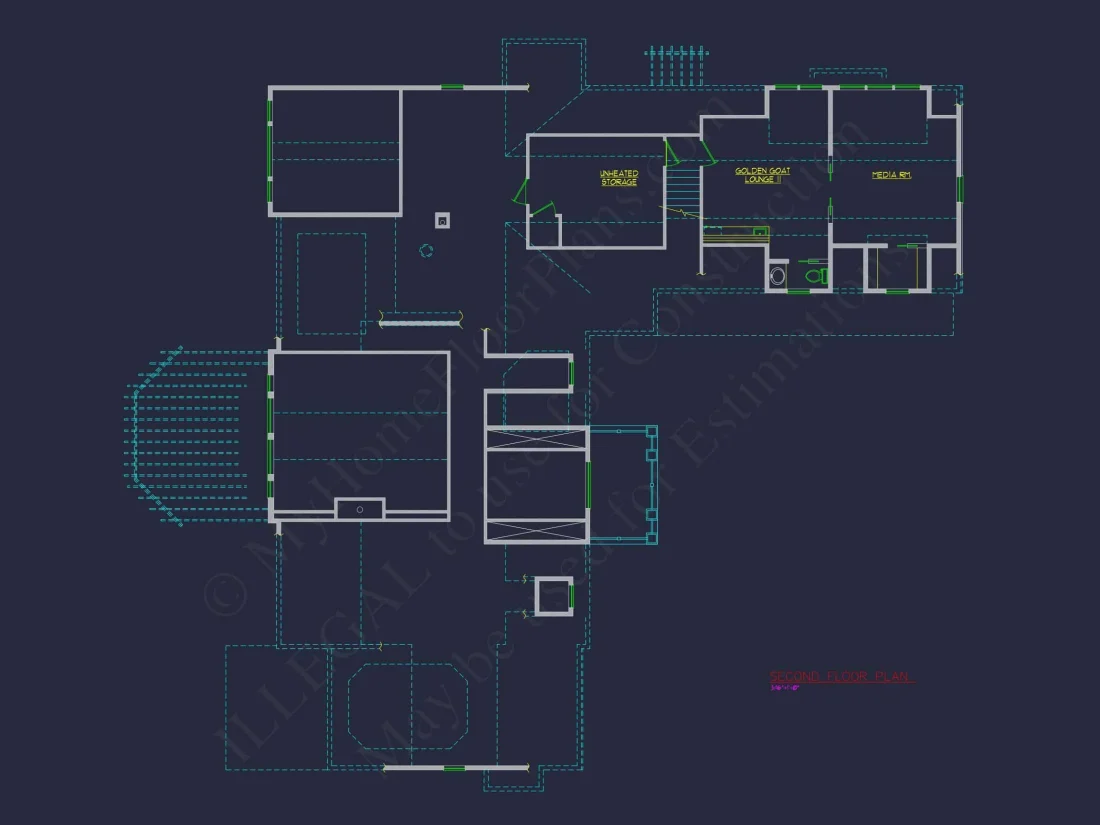 Traditional 2-Story house Plan with Open Floor Plan - 3321 Sq Ft