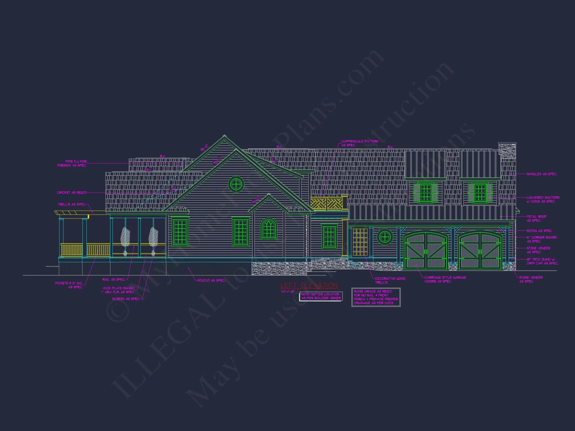 Traditional 2-Story house Plan with Open Floor Plan - 3321 Sq Ft