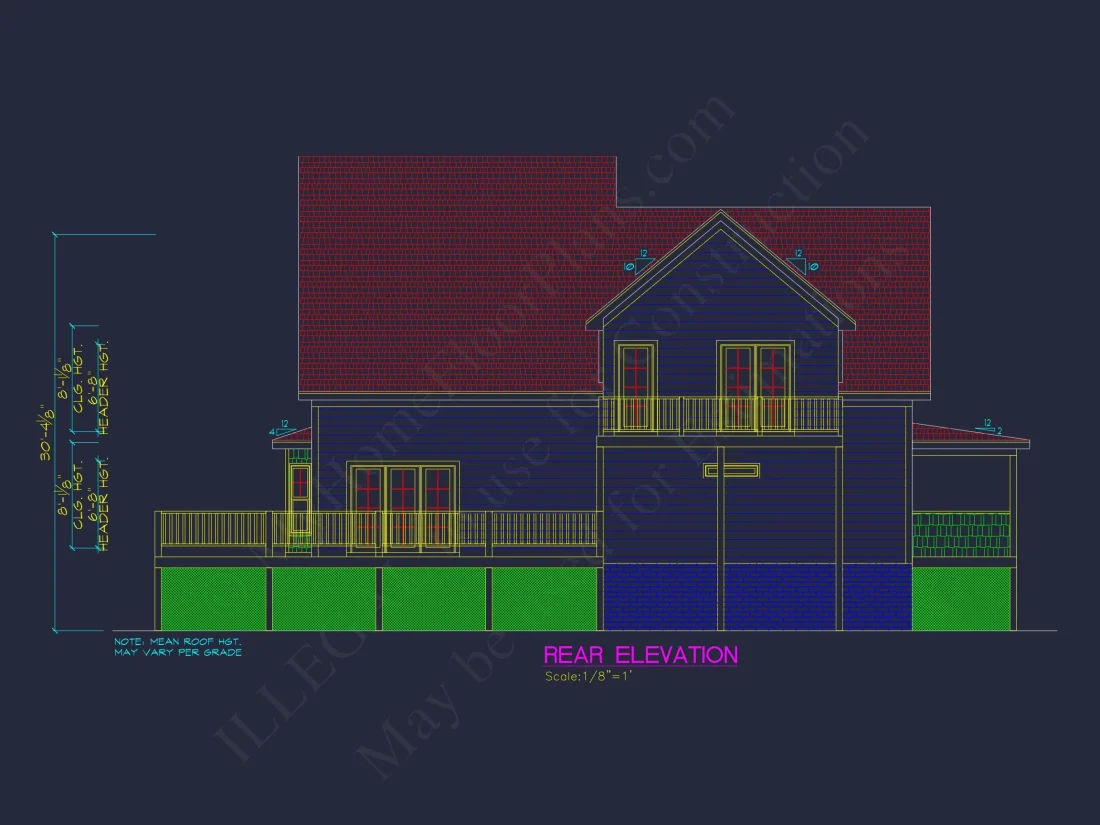 Classic 2-Story house Plan with CAD Designs and Bonus Spaces