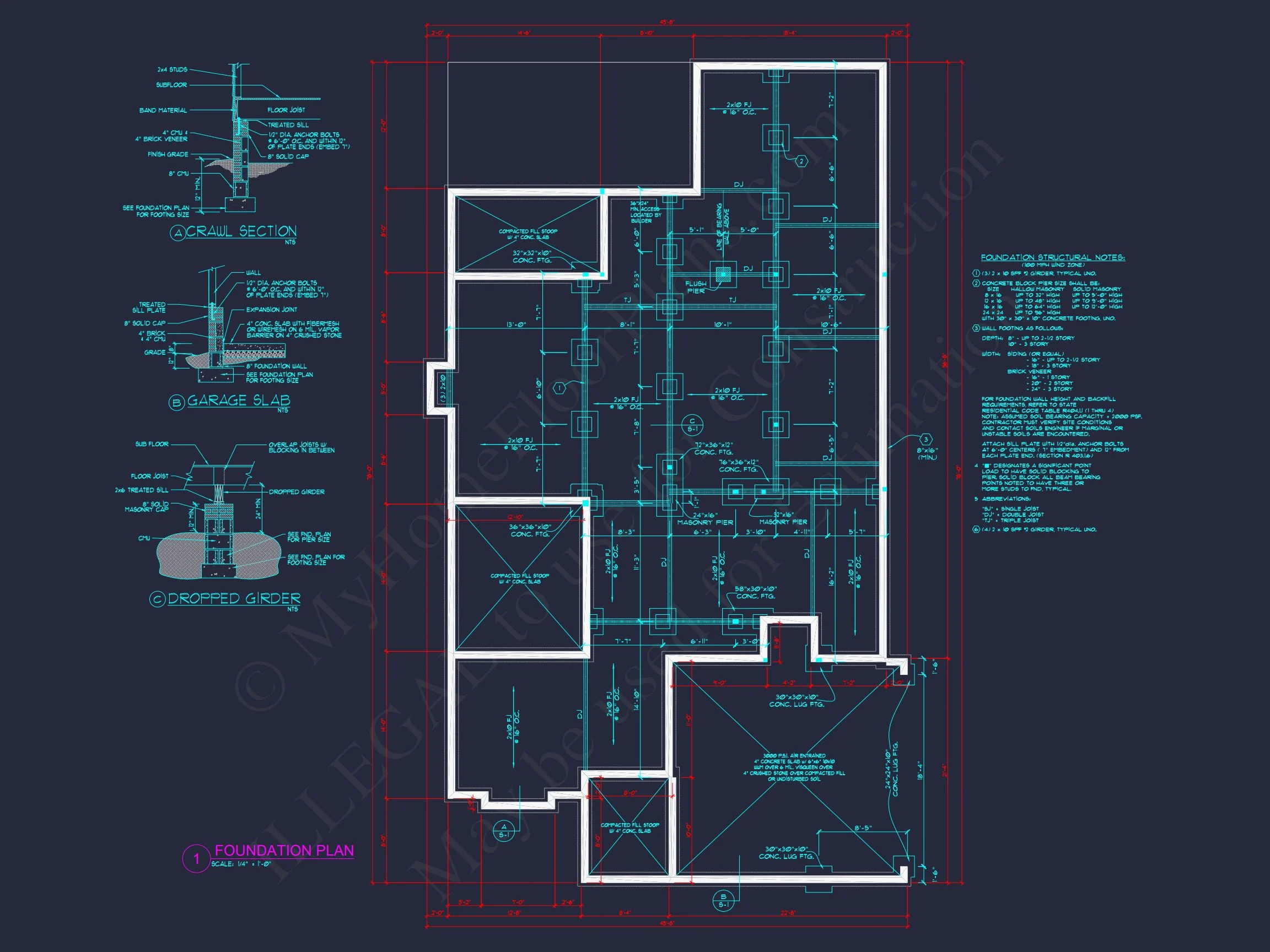 8-1554 HOUSE PLAN - Traditional Colonial Home Plan - 3-Bed, 3-Bath, 2,992 SF 12 Stylish 2-Story house Plan with 3 Beds, 2 Baths & CAD Design