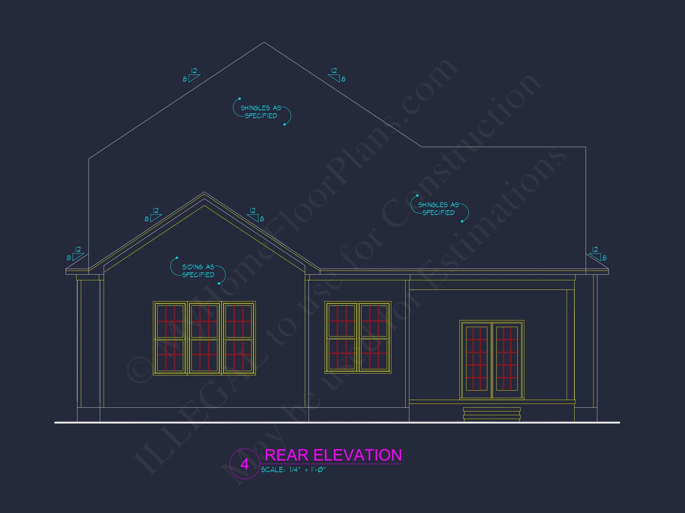 8-1554 HOUSE PLAN - Traditional Colonial Home Plan - 3-Bed, 3-Bath, 2,992 SF 5 Stylish 2-Story house Plan with 3 Beds, 2 Baths & CAD Design