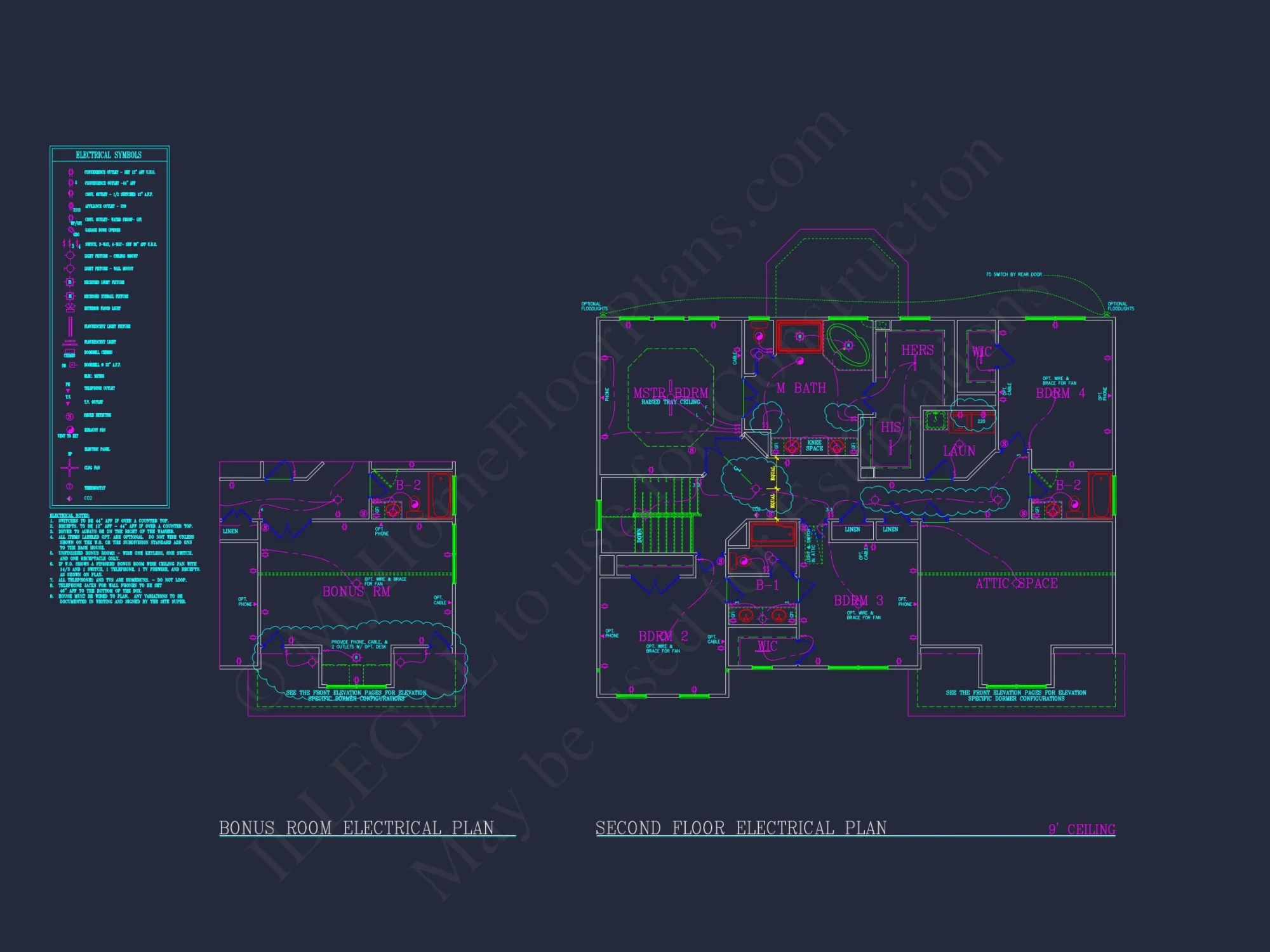 Spacious 4-Bedroom house Plan with CAD Blueprints and Modern Designs