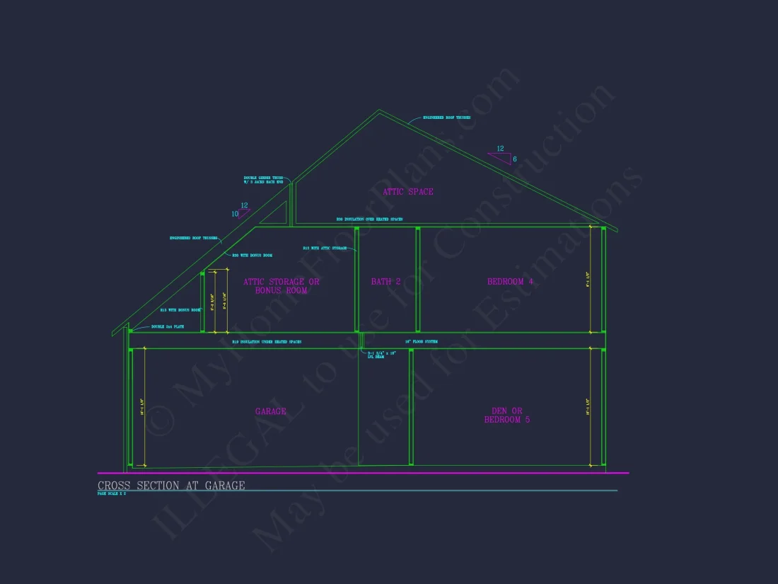 Spacious 4-Bedroom house Plan with CAD Blueprints and Modern Designs