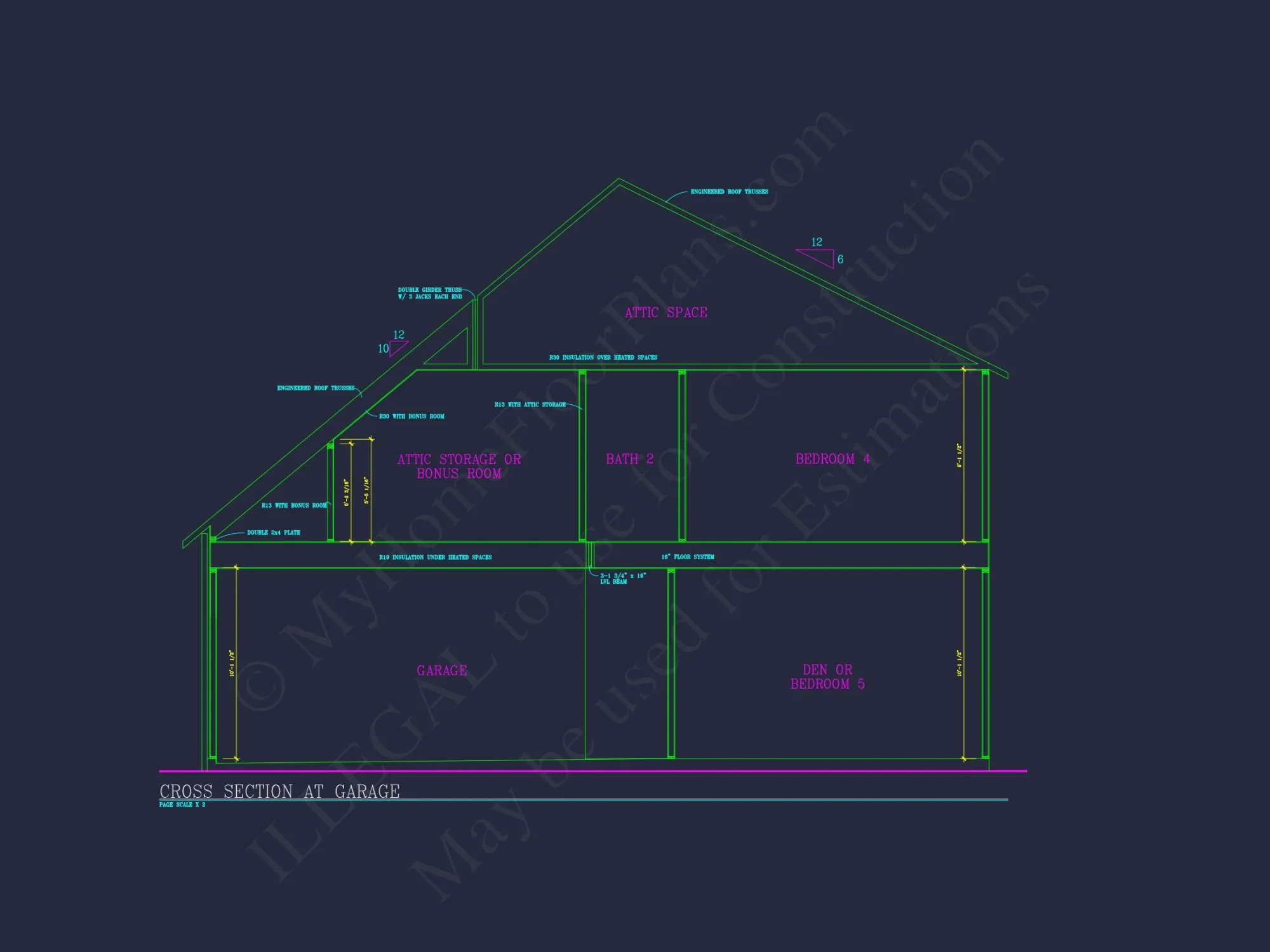 Spacious 4-Bedroom house Plan with CAD Blueprints and Modern Designs