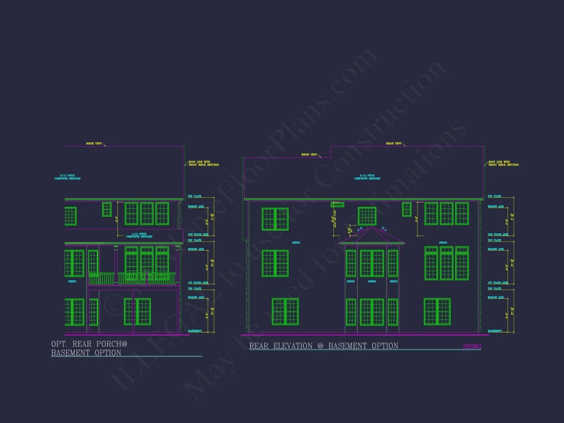 Spacious 4-Bedroom house Plan with CAD Blueprints and Modern Designs