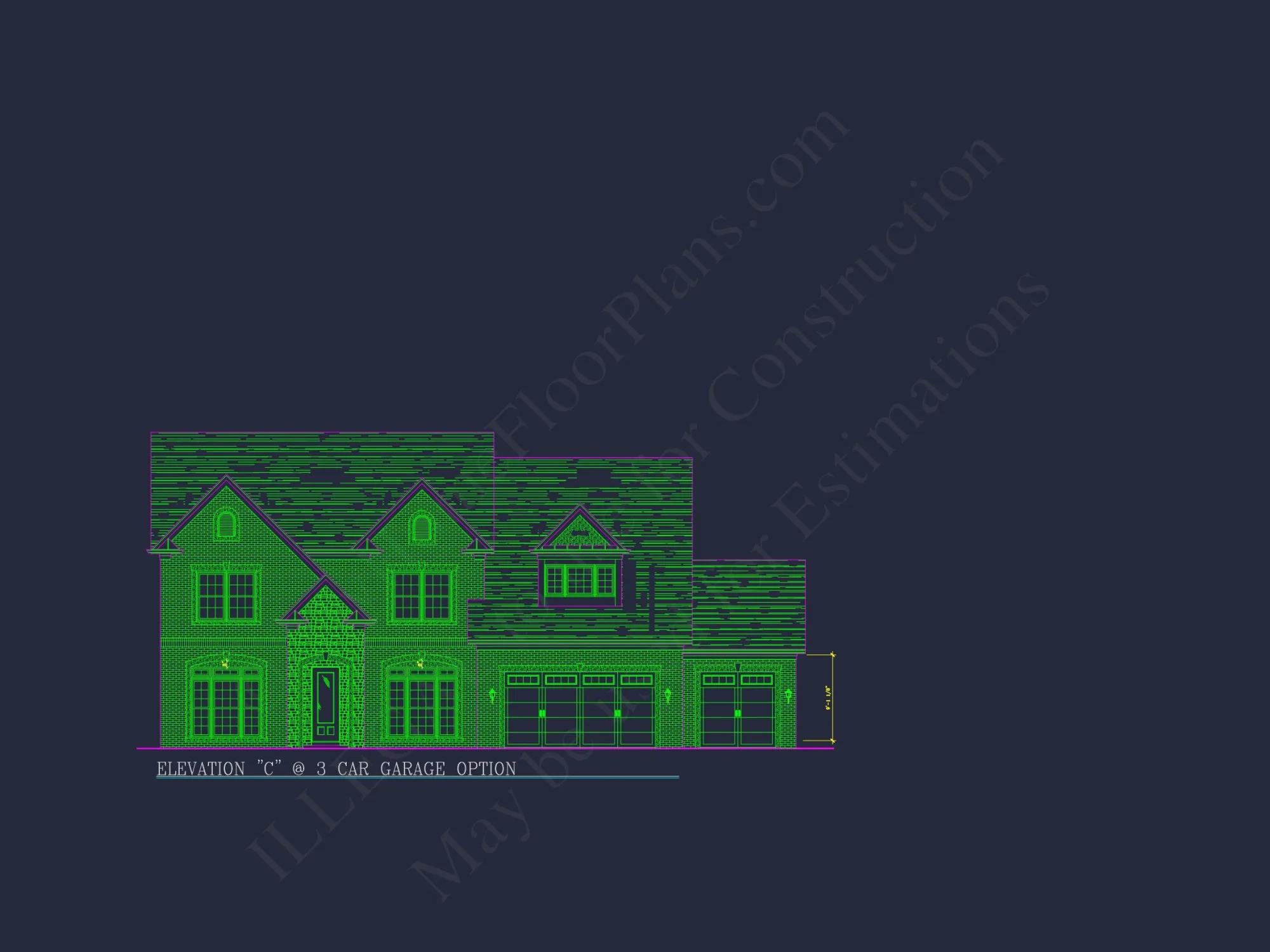 Spacious 4-Bedroom house Plan with CAD Blueprints and Modern Designs