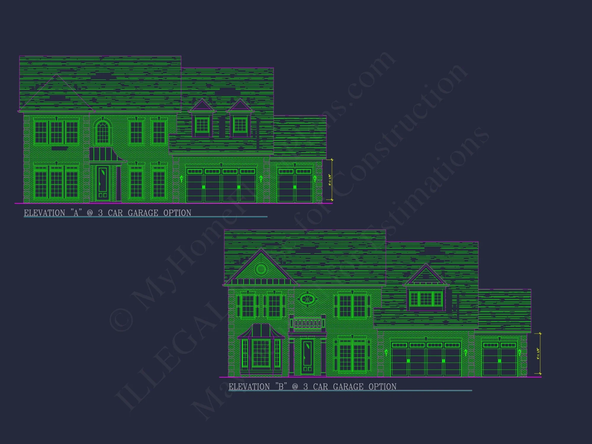 Spacious 4-Bedroom house Plan with CAD Blueprints and Modern Designs