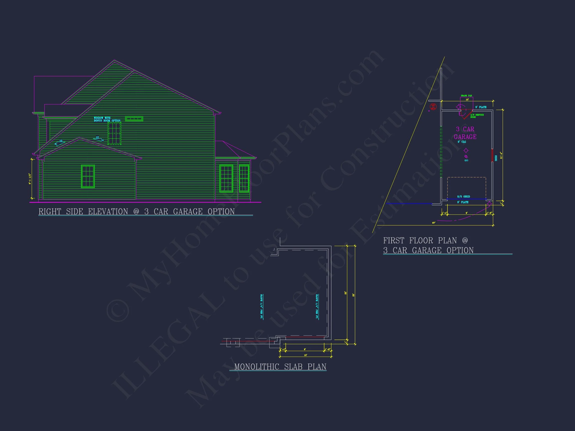 8-1525 HOUSE PLAN - Traditional Colonial Home Plan - 4-Bed, 3-Bath, 2,850 SF 13 Spacious 4-Bedroom house Plan with CAD Blueprints and Modern Designs