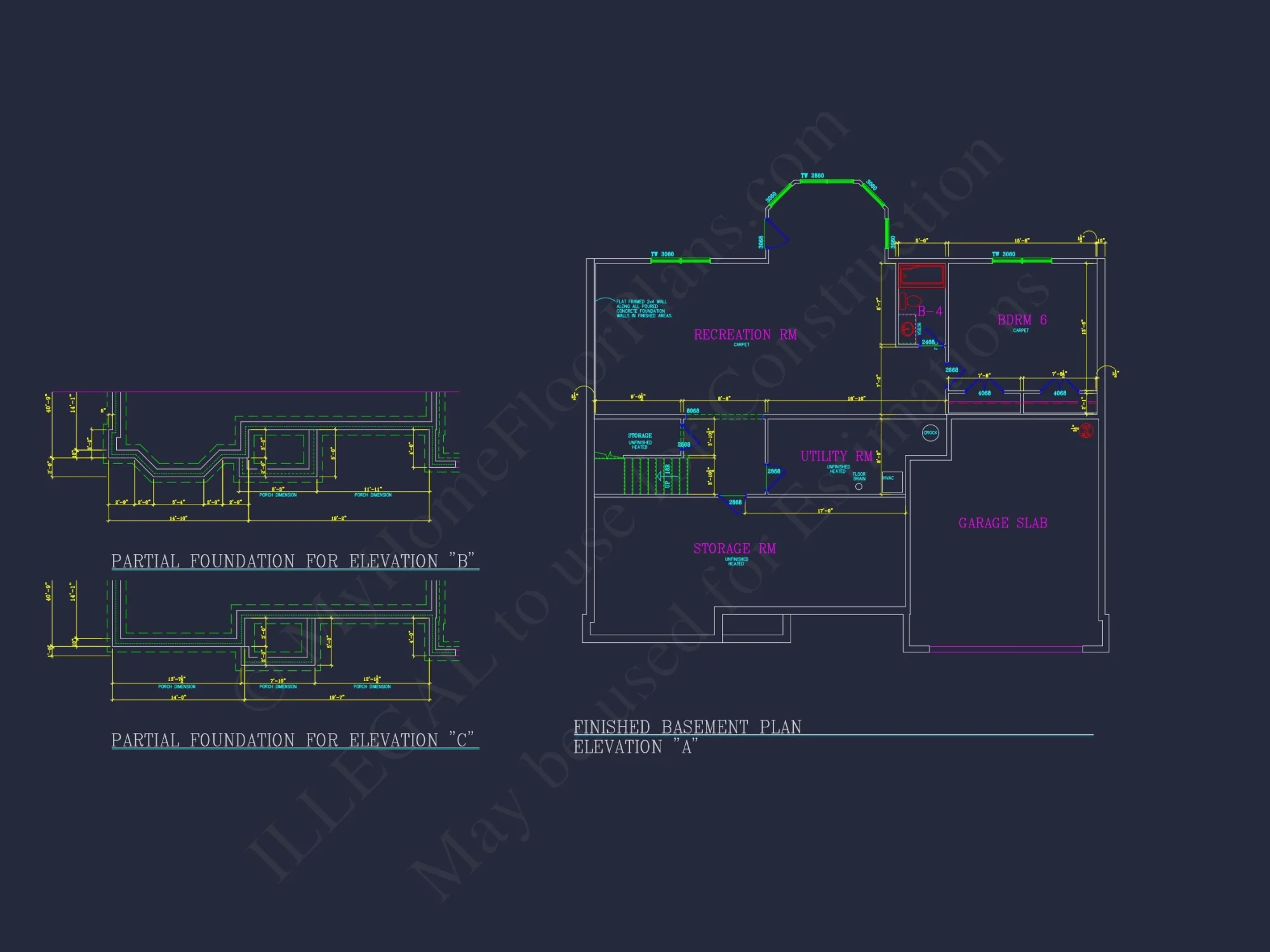 Spacious 4-Bedroom house Plan with CAD Blueprints and Modern Designs