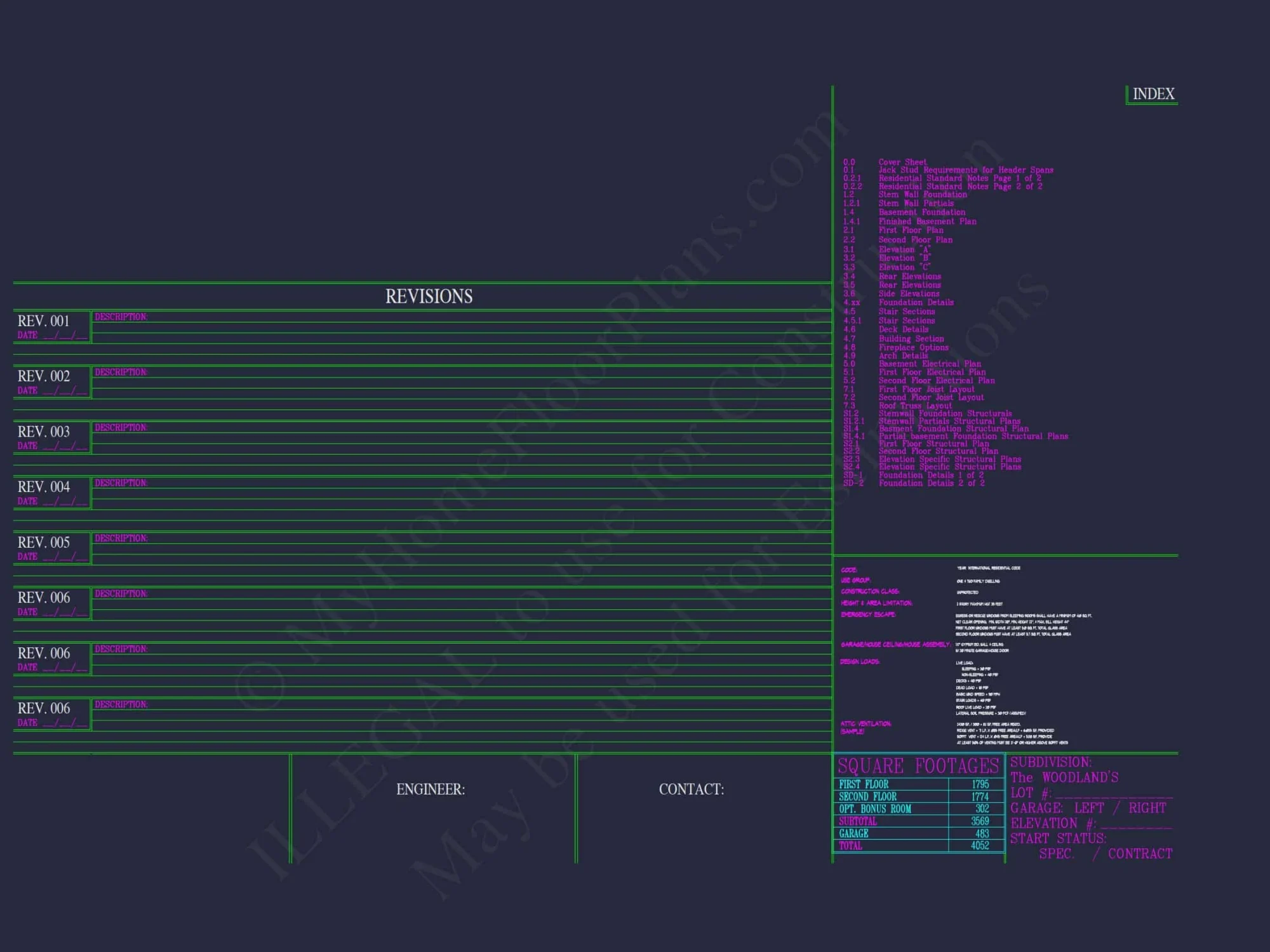Spacious 4-Bedroom house Plan with CAD Blueprints and Modern Designs