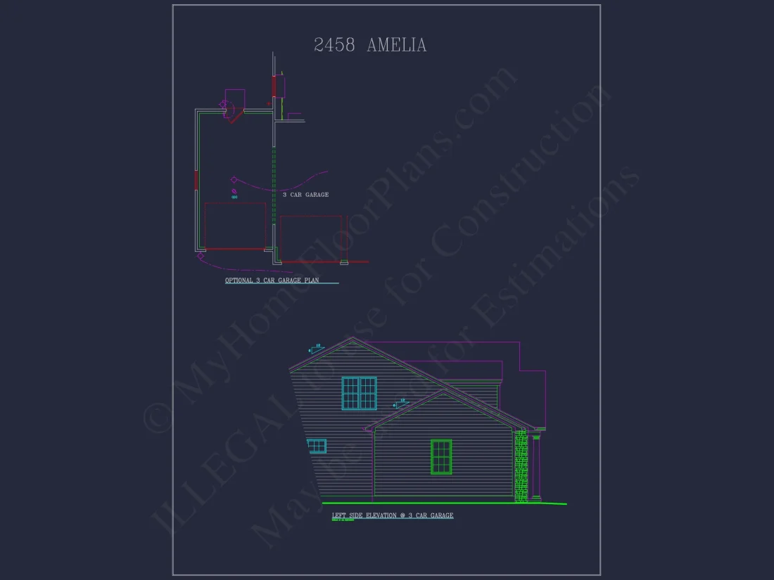 Modern house Plan: Blueprint, CAD Designs for Spacious Living