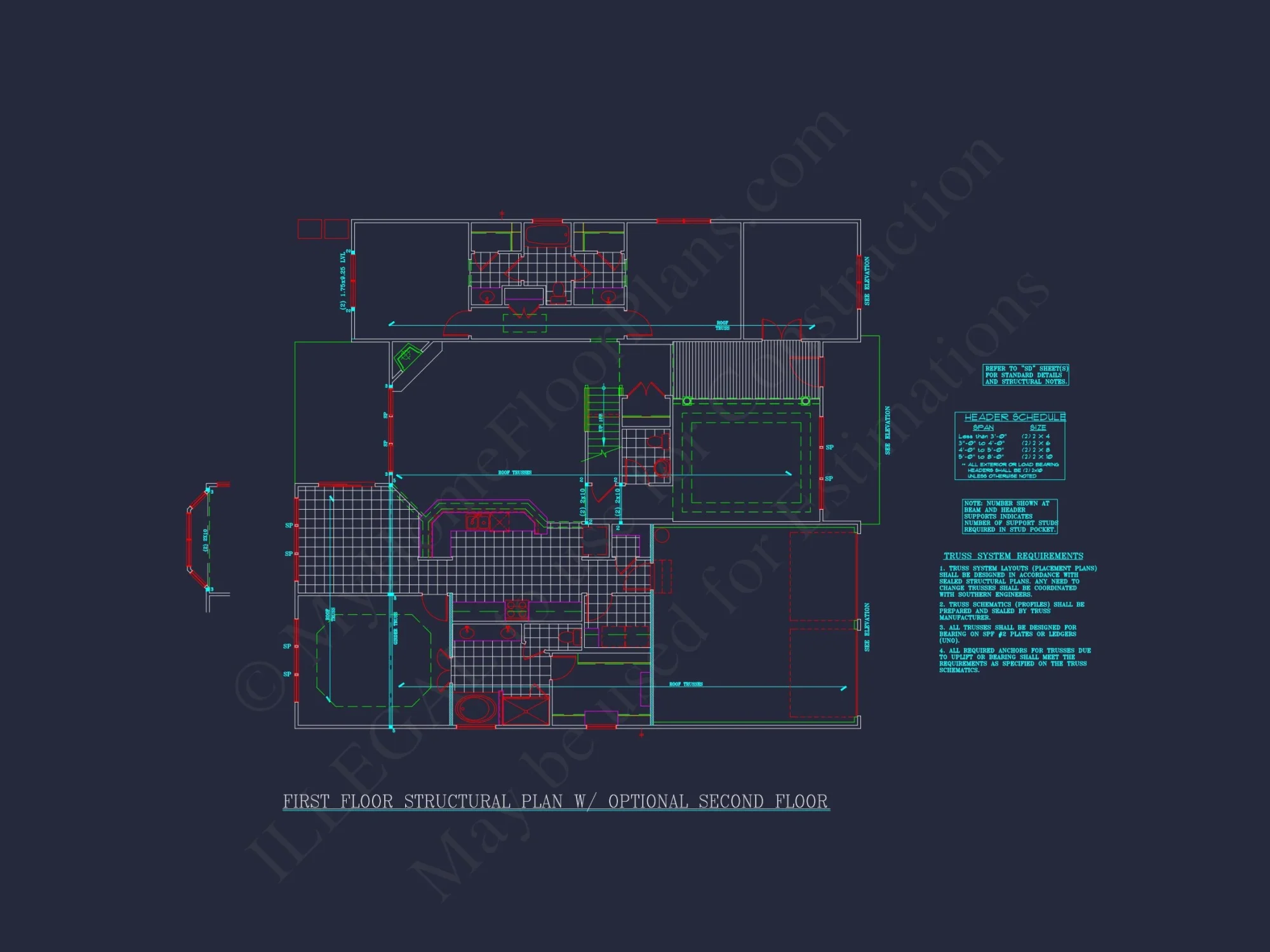 Modern house Plan: Blueprint, CAD Designs for Spacious Living