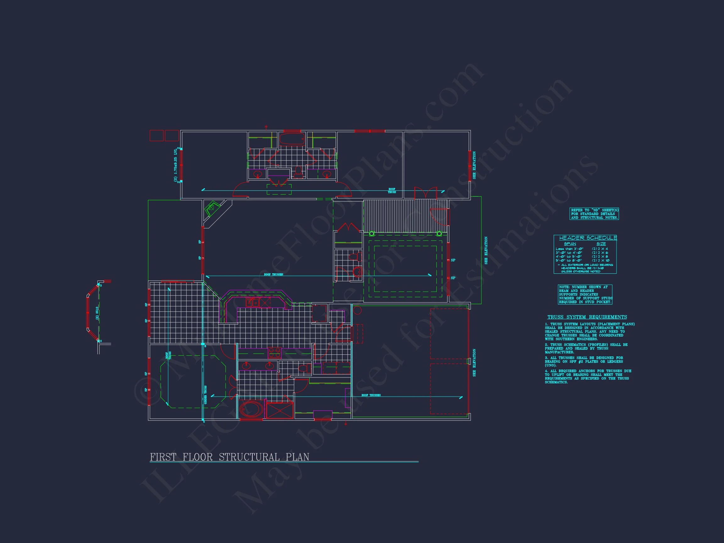 Modern house Plan: Blueprint, CAD Designs for Spacious Living