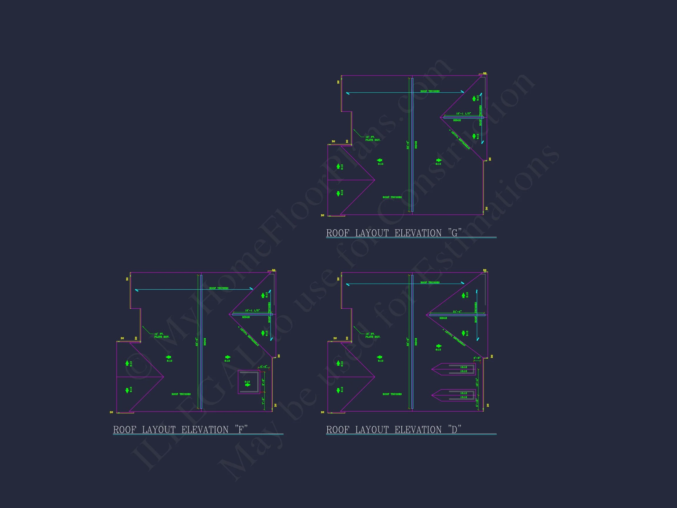 Modern house Plan: Blueprint, CAD Designs for Spacious Living