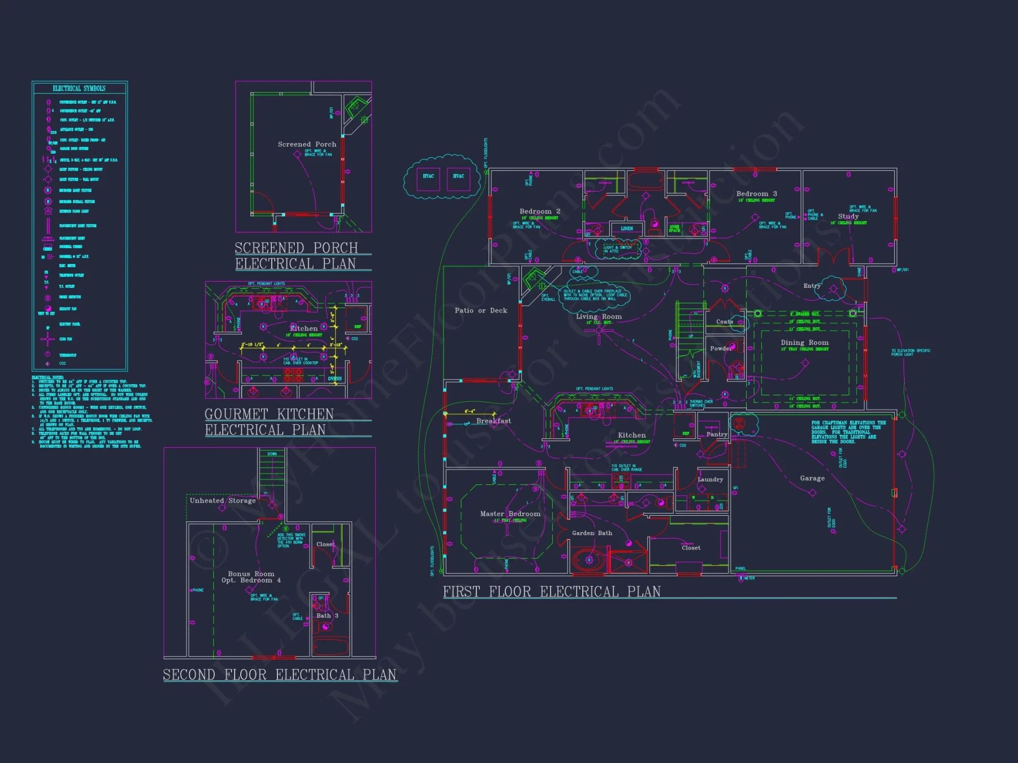 Modern house Plan: Blueprint, CAD Designs for Spacious Living