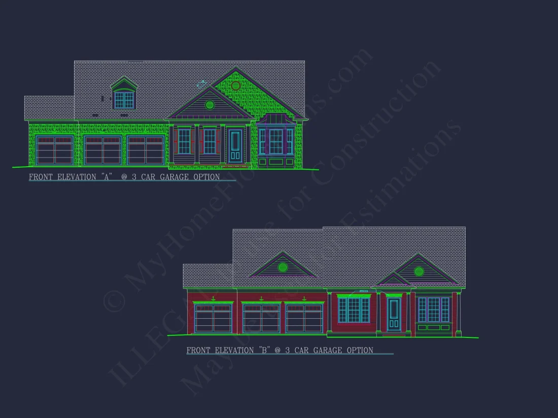 Modern house Plan: Blueprint, CAD Designs for Spacious Living