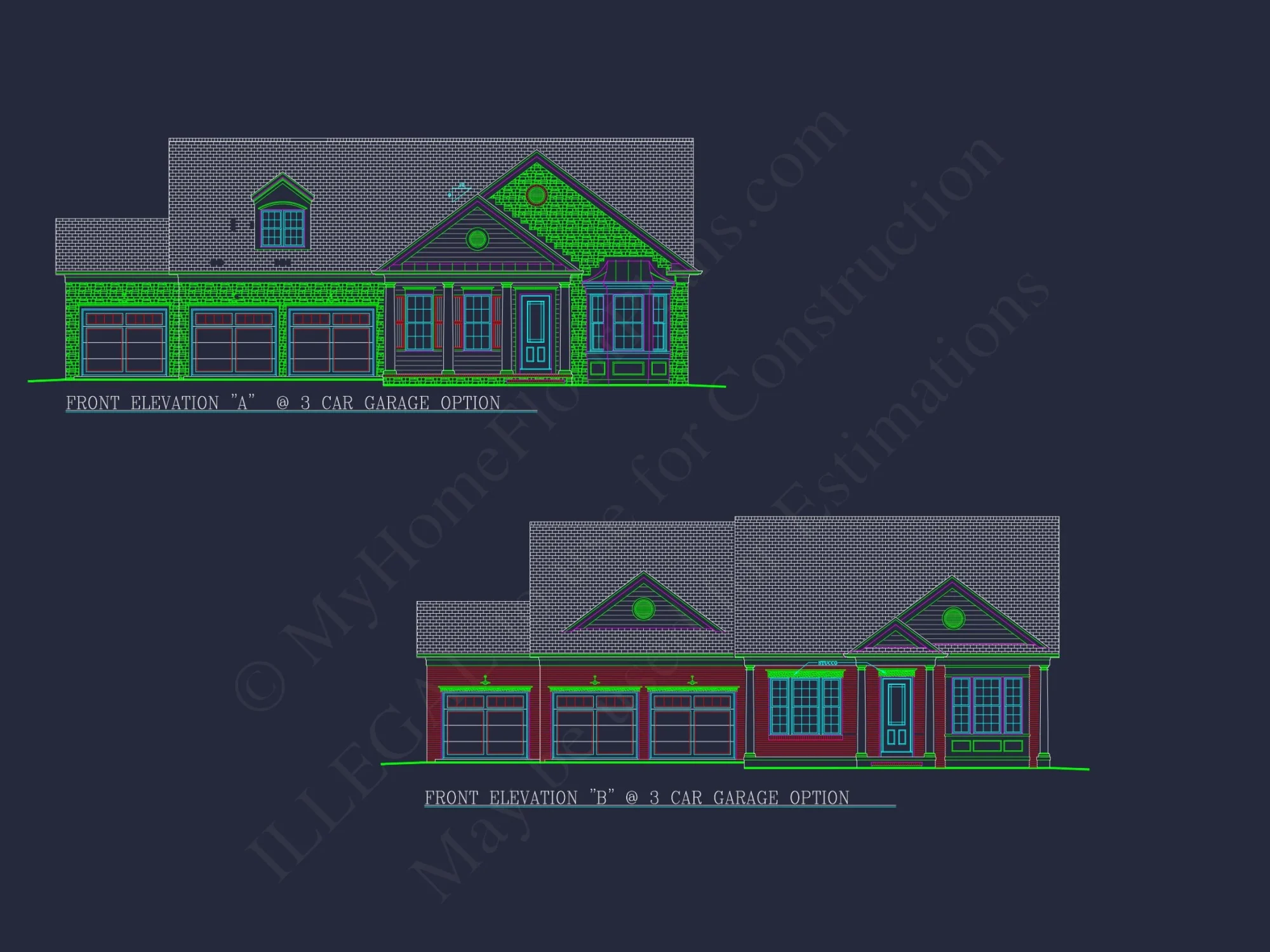 Modern house Plan: Blueprint, CAD Designs for Spacious Living