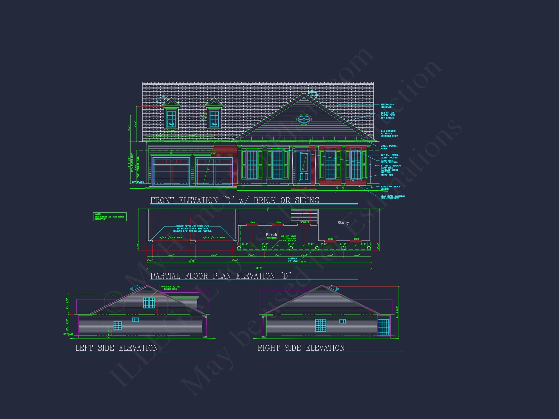 Modern house Plan: Blueprint, CAD Designs for Spacious Living