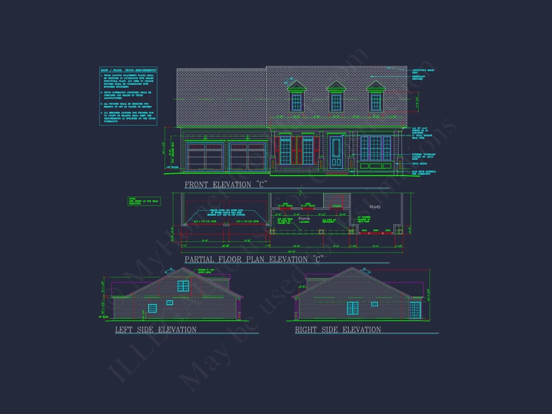 Modern house Plan: Blueprint, CAD Designs for Spacious Living