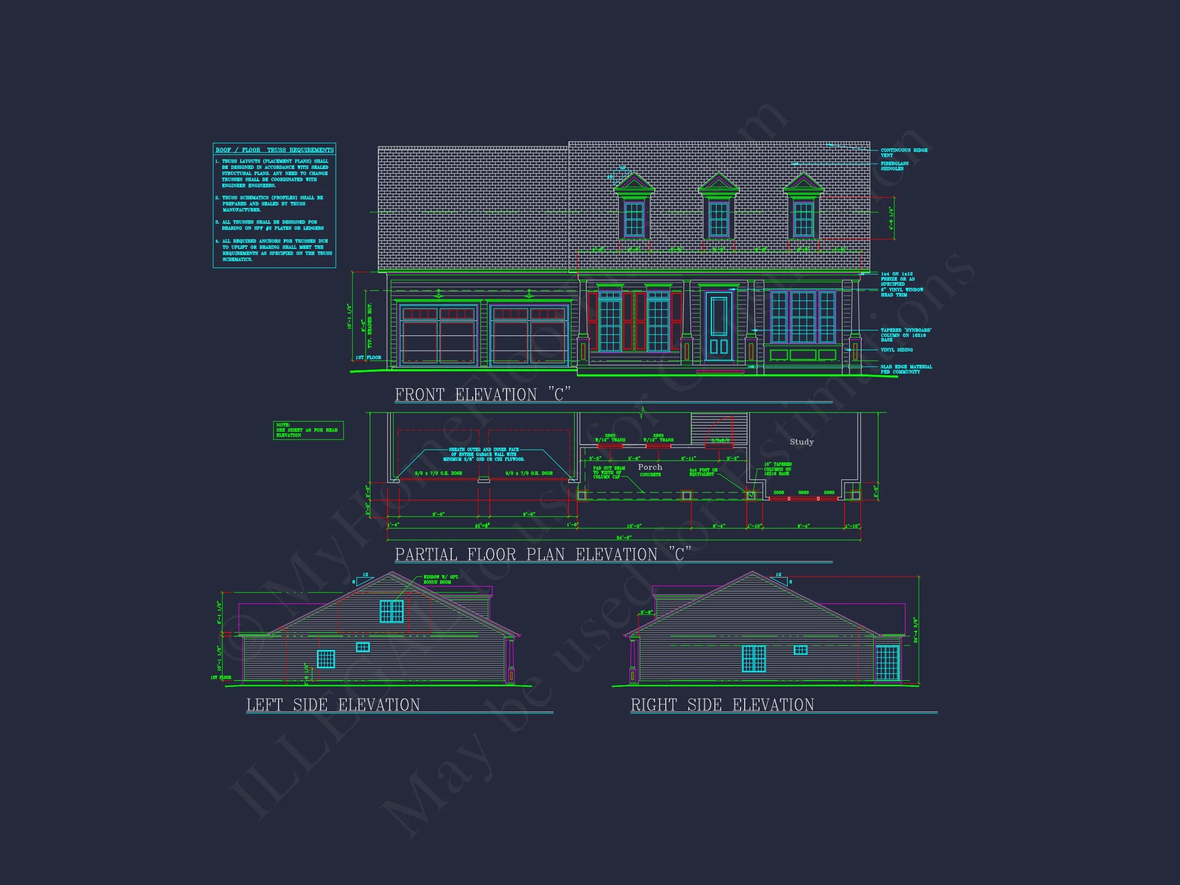 Modern house Plan: Blueprint, CAD Designs for Spacious Living