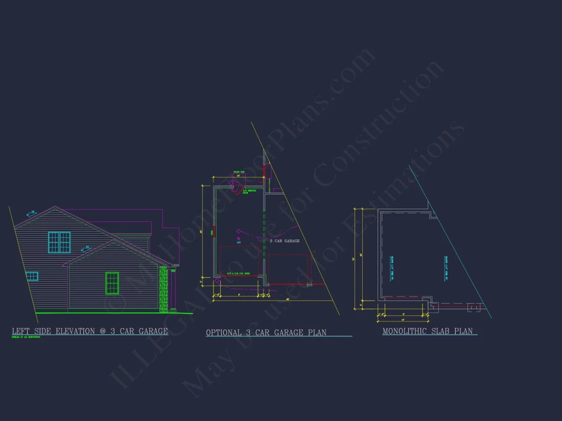 Modern house Plan: Blueprint, CAD Designs for Spacious Living
