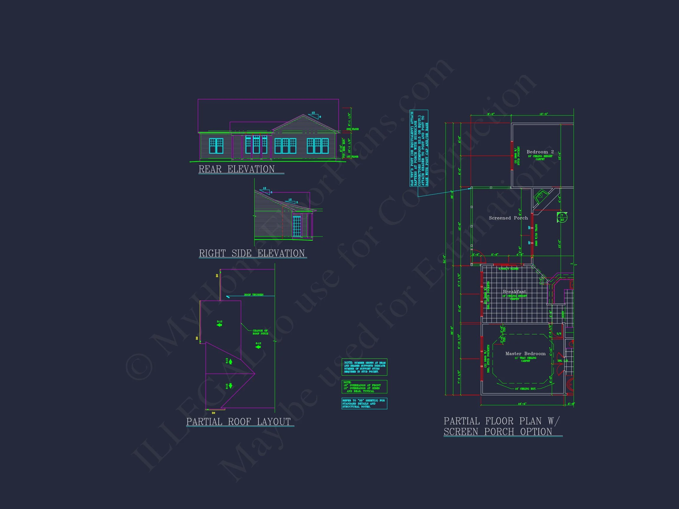 Modern house Plan: Blueprint, CAD Designs for Spacious Living
