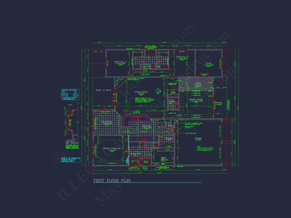 Modern house Plan: Blueprint, CAD Designs for Spacious Living