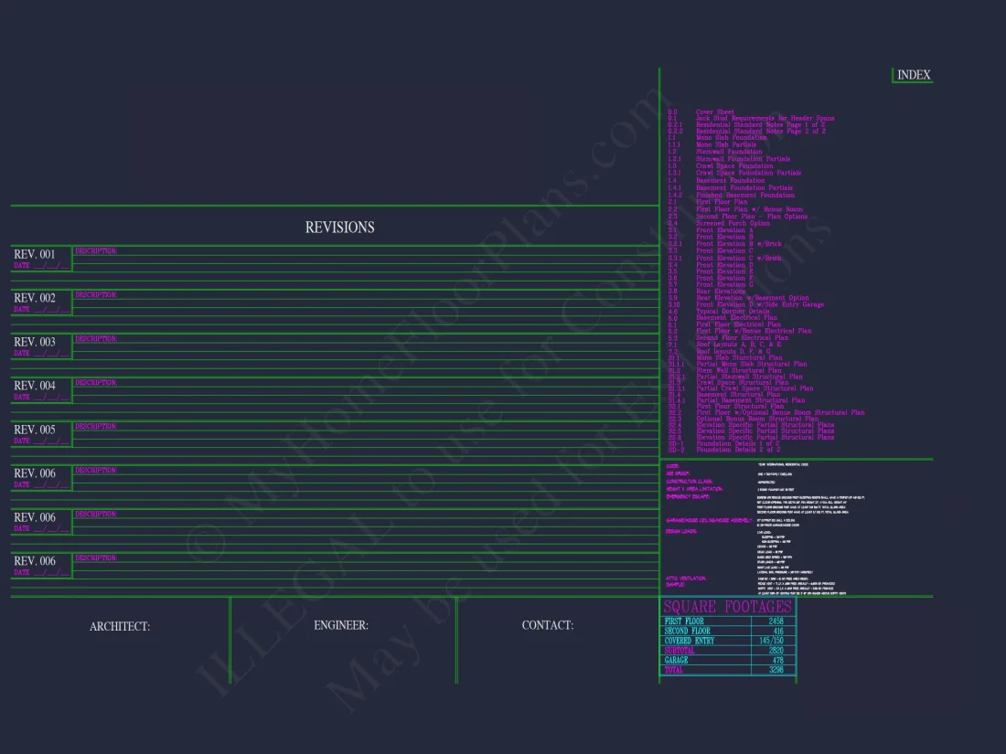Modern house Plan: Blueprint, CAD Designs for Spacious Living