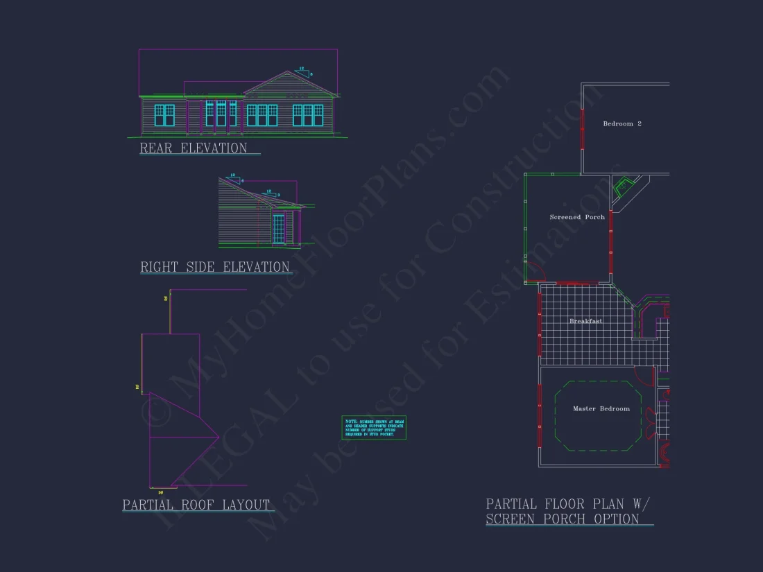 Modern house Plan: Blueprint, CAD Designs for Spacious Living