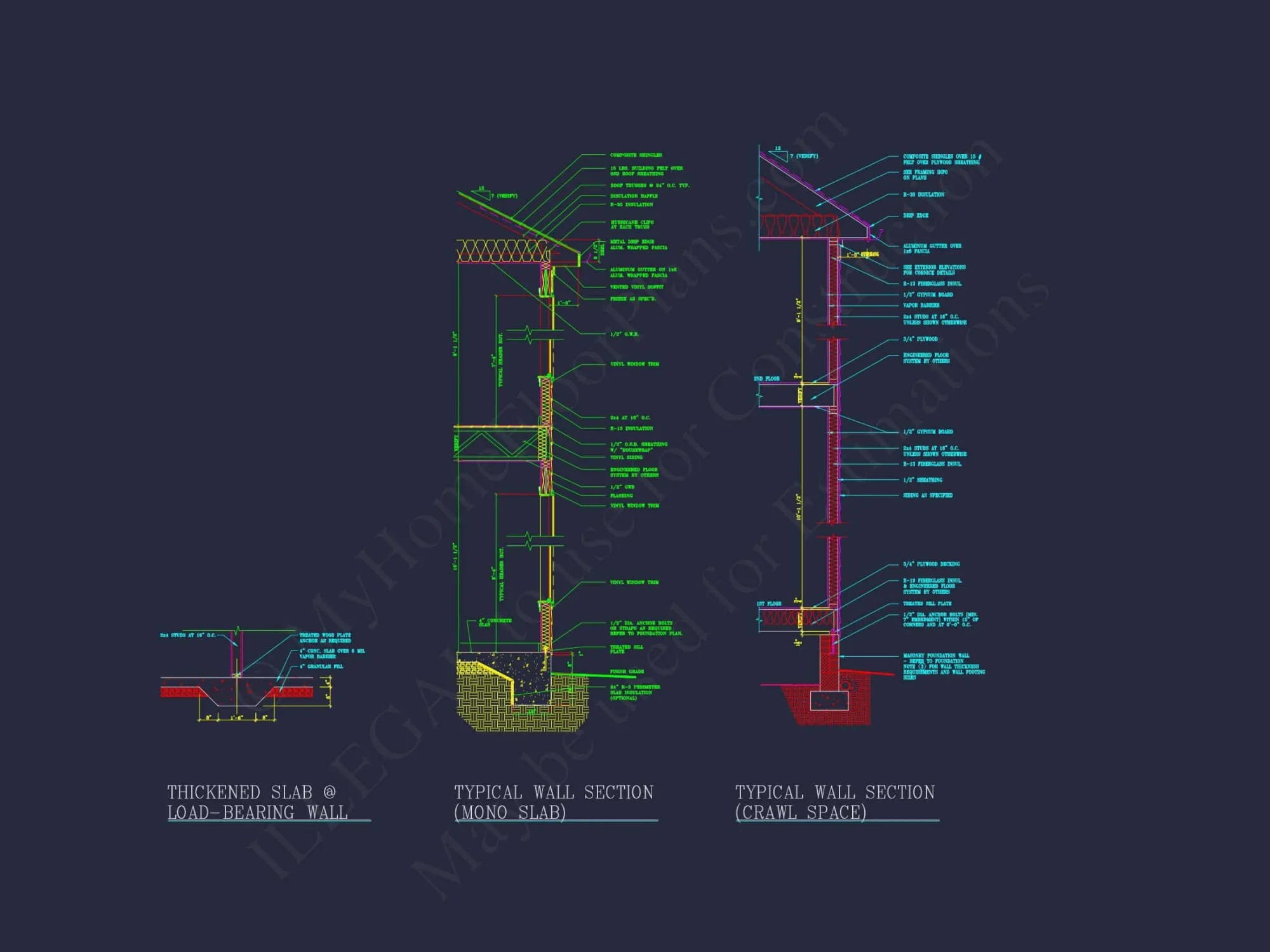 Elegant Two-Story house Plan with CAD Designs and Blueprints