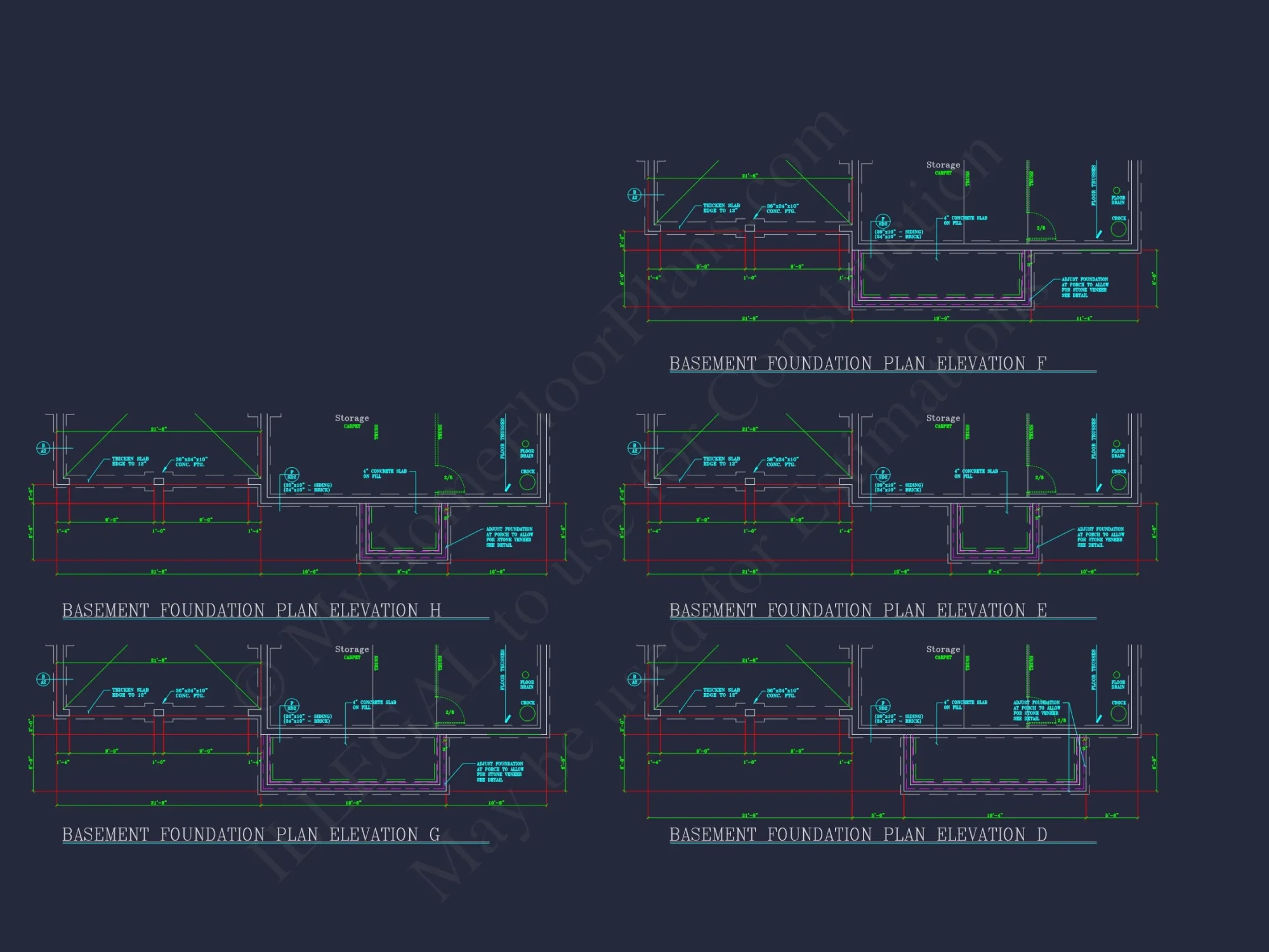 Elegant Two-Story house Plan with CAD Designs and Blueprints
