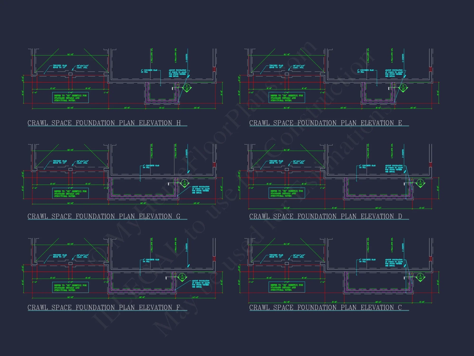 Elegant Two-Story house Plan with CAD Designs and Blueprints