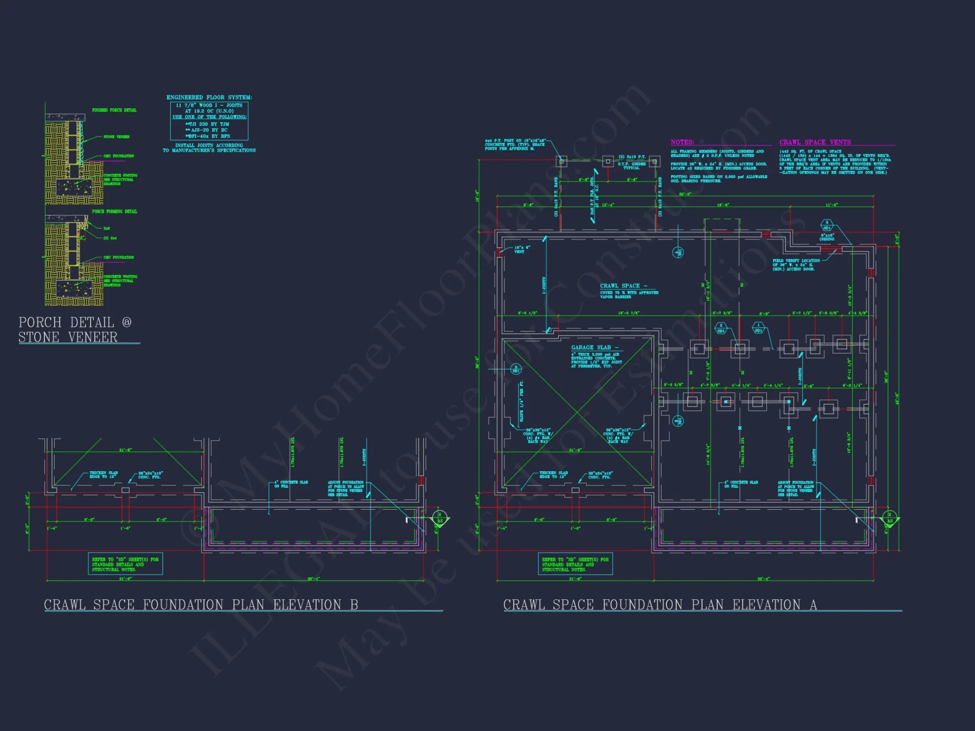 Elegant Two-Story house Plan with CAD Designs and Blueprints