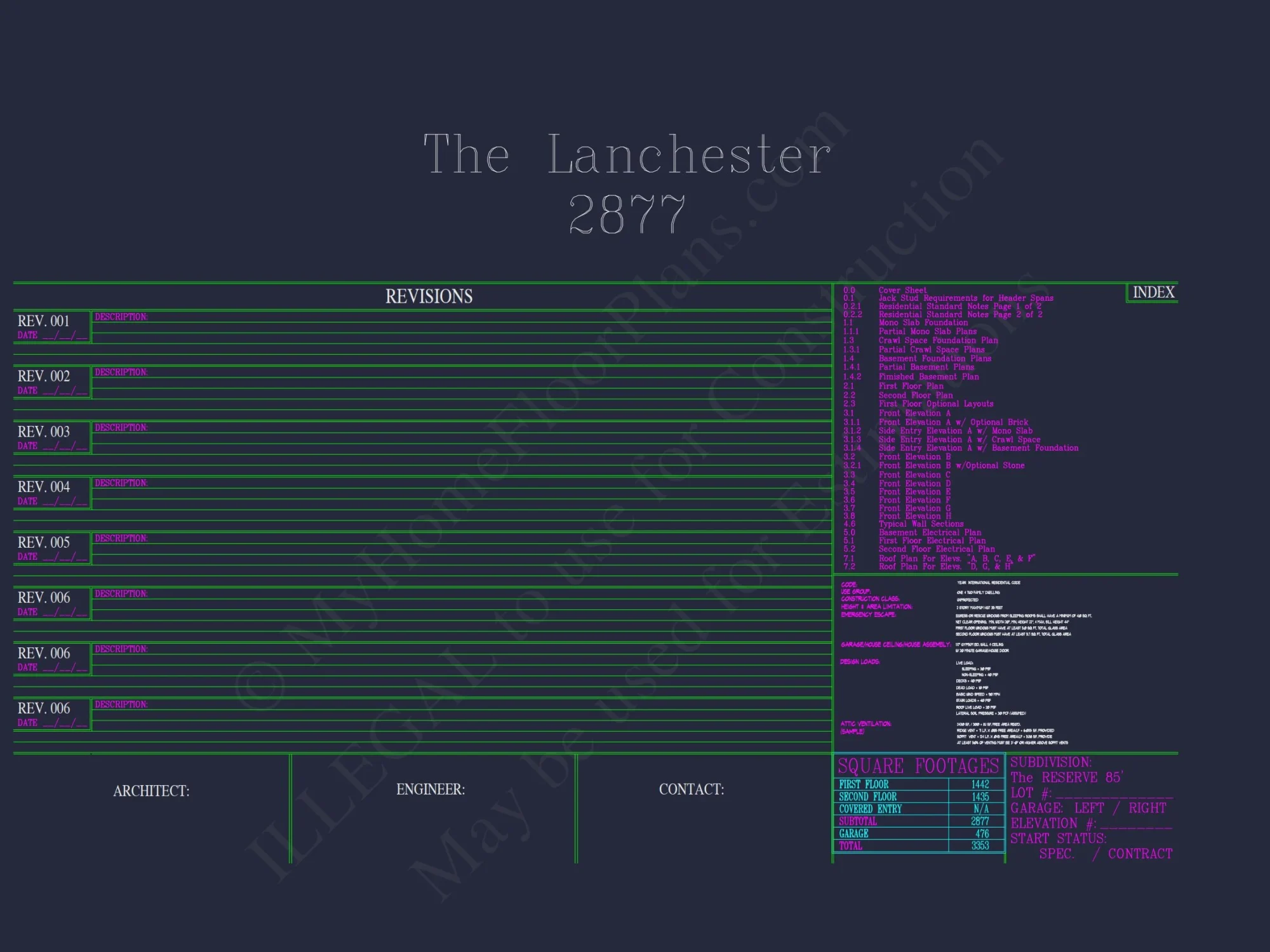 Elegant Two-Story house Plan with CAD Designs and Blueprints