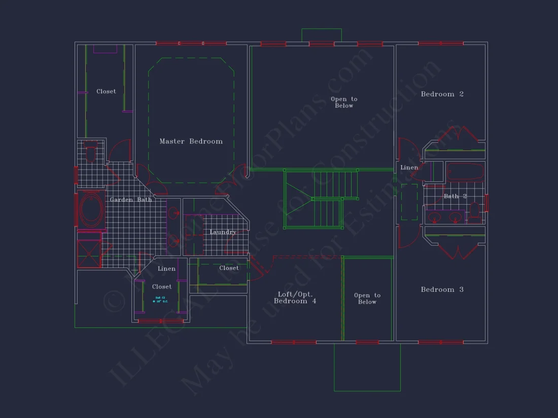 Elegant Two-Story house Plan with CAD Designs and Blueprints