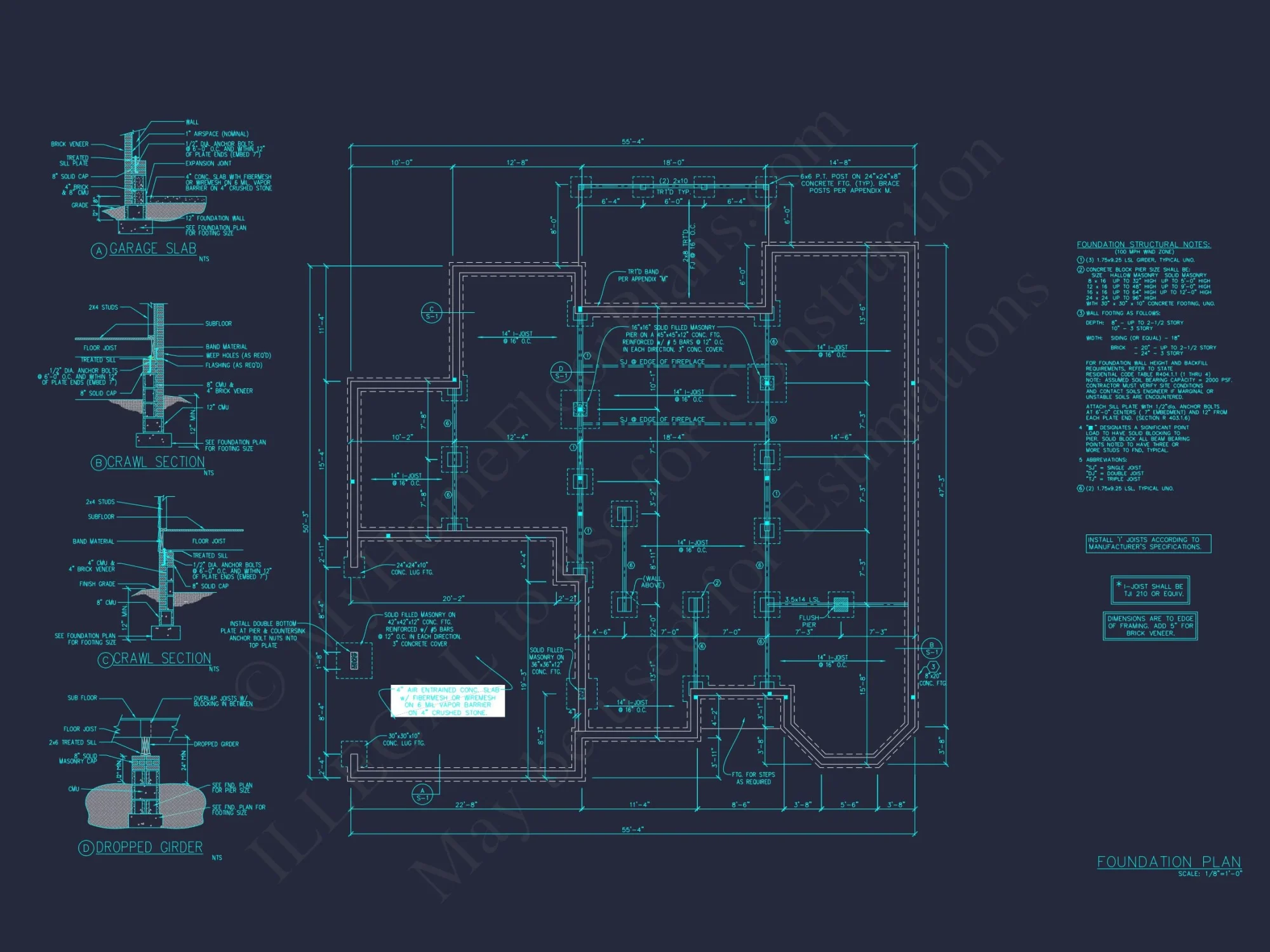 Modern house Plan Design with 2 Stories, 4 Beds, and CAD Blueprint