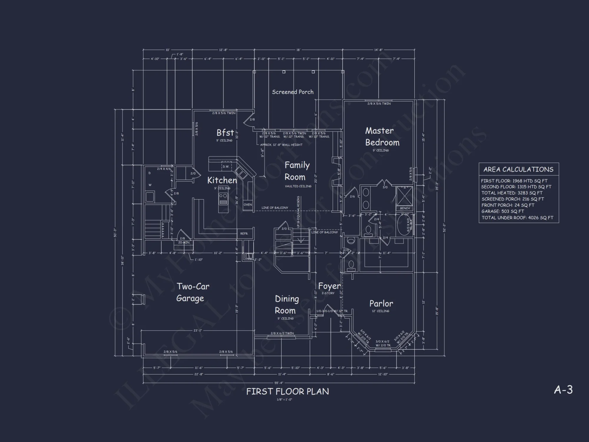 Modern house Plan Design with 2 Stories, 4 Beds, and CAD Blueprint