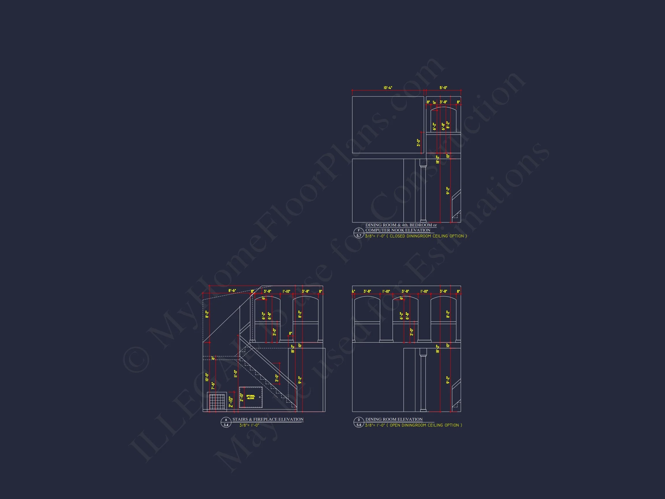 Elegant 2-Story house Plan with CAD Designs and Blueprint Features