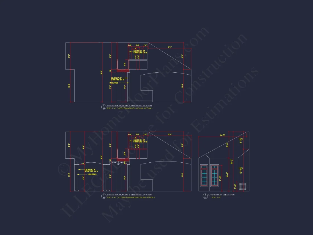 Elegant 2-Story house Plan with CAD Designs and Blueprint Features