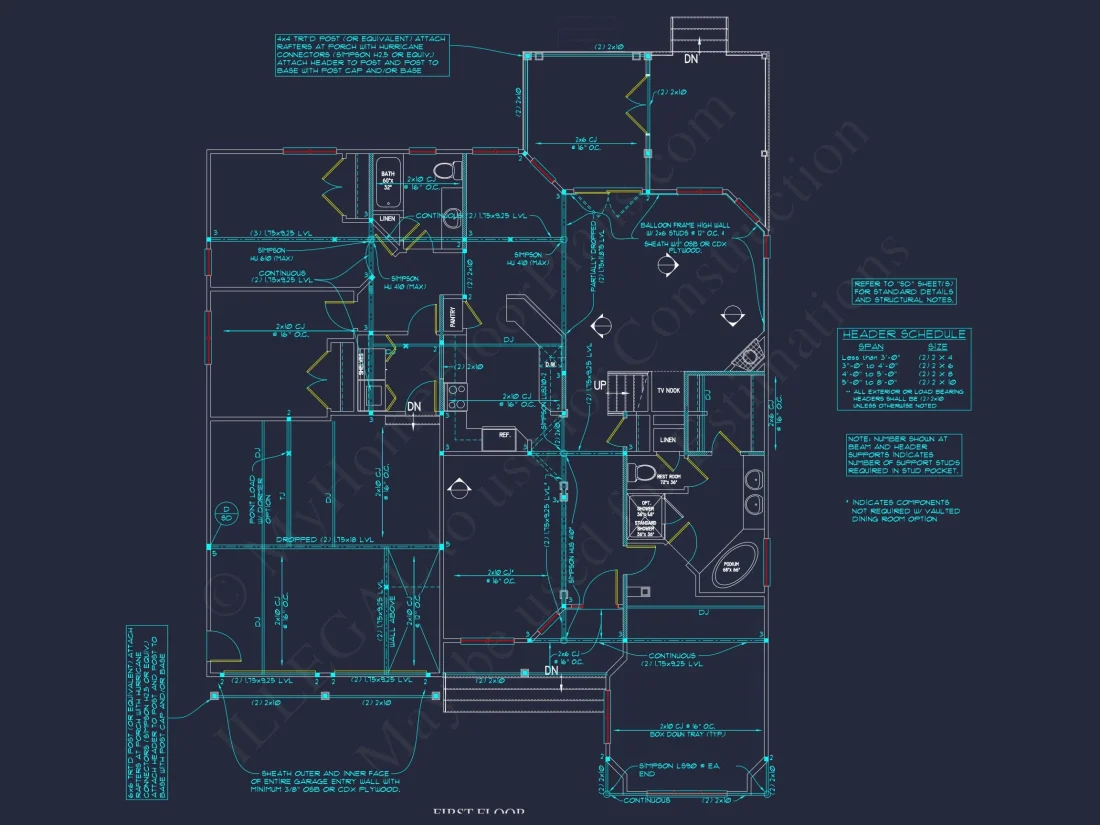 Elegant 2-Story house Plan with CAD Designs and Blueprint Features