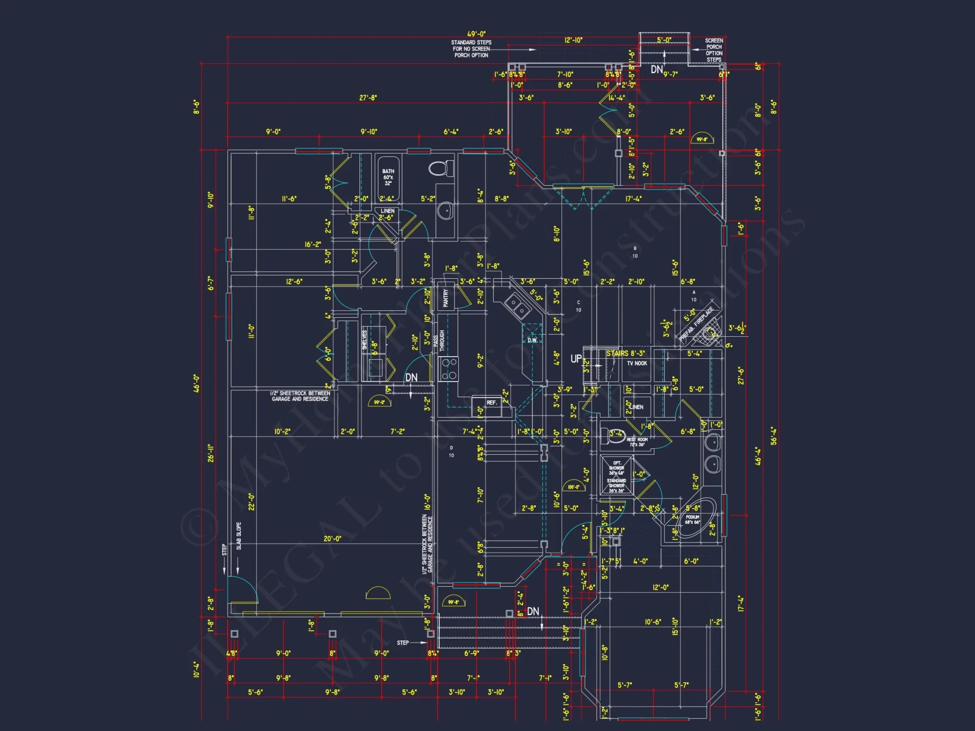 Elegant 2-Story house Plan with CAD Designs and Blueprint Features