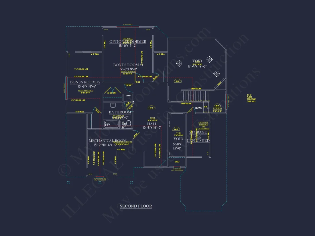 Elegant 2-Story house Plan with CAD Designs and Blueprint Features