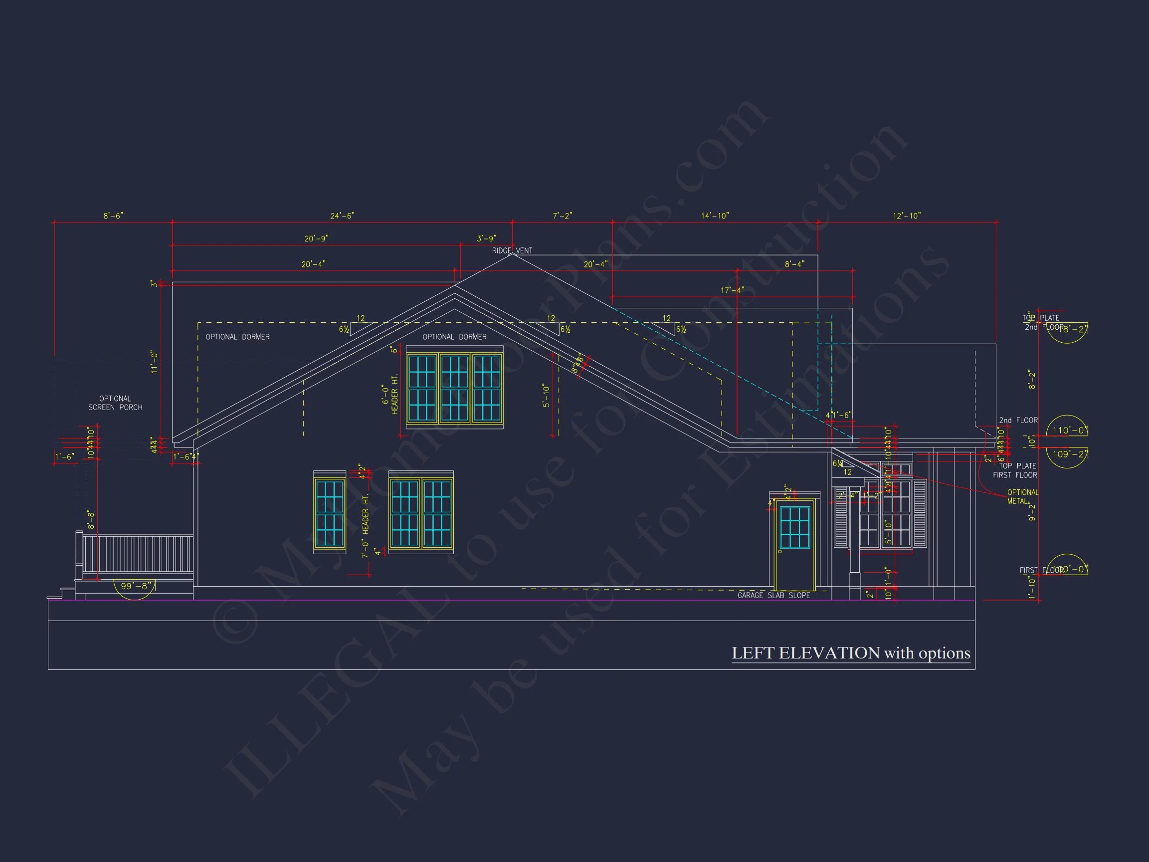 Elegant 2-Story house Plan with CAD Designs and Blueprint Features